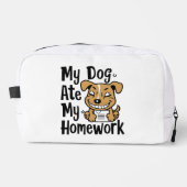 Mijn hond heeft mijn huiswerk gegeten toilettasje (Voorkant)