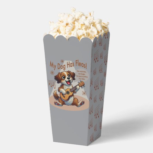 Mijn hond heeft vlooien ukelele tuning song bedankdoosjes (Popped)