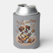 Mijn hond heeft vlooien ukelele tuning song blikjeskoeler (Blikje Voorkant)