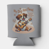 Mijn hond heeft vlooien ukelele tuning song blikjeskoeler (Achterkant)