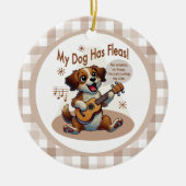 Mijn hond heeft vlooien ukelele tuning song keramisch ornament (Voorkant)