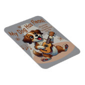 Mijn hond heeft vlooien ukelele tuning song magneet (Rechterzijde)