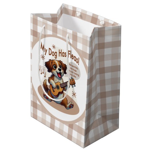 Mijn hond heeft vlooien ukelele tuning song medium cadeauzakje (Achterkant Gekanteld)