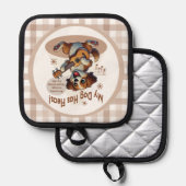 Mijn hond heeft vlooien ukelele tuning song pannenlap (Voorkant / Achterkant)