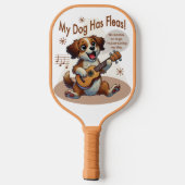 Mijn hond heeft vlooien ukelele tuning song pickleball paddle (Achterkant)