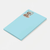 Mijn hond heeft vlooien ukelele tuning song post-it® notes (Schuin)