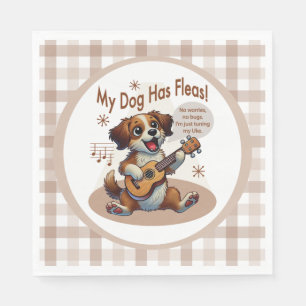 Mijn hond heeft vlooien ukelele tuning song servet