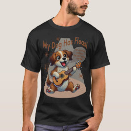 Mijn hond heeft vlooien ukelele tuning song t-shirt
