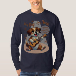 Mijn hond heeft vlooien ukelele tuning song t-shirt