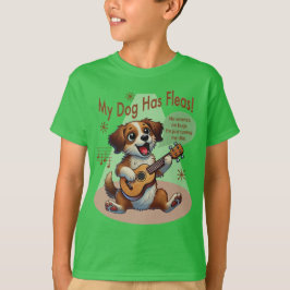 Mijn hond heeft vlooien ukelele tuning song t-shirt