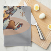 Mijn hond heeft vlooien ukelele tuning song theedoek (Quarter Fold)