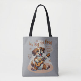 Mijn hond heeft vlooien ukelele tuning song tote bag
