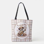 Mijn hond heeft vlooien ukelele tuning song tote bag (Achterkant)
