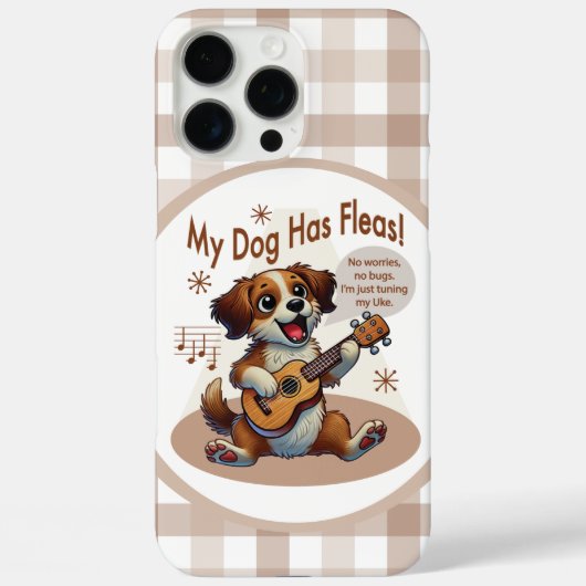 Mijn Hond Heeft Vlooien Ukulele Stem Lied Case-Mate iPhone Case (Achterkant)