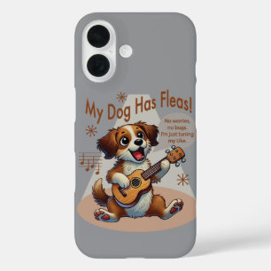 Mijn Hond Heeft Vlooien Ukulele Stem Song iPhone 16 Hoesje