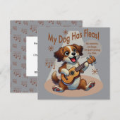 Mijn Hond Heeft Vlooien Ukulele Stem Song Kaart (Voorkant / Achterkant)
