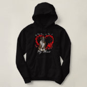 Mijn hond houdt de sleutel in voor mijn hart, boxe hoodie (Design voorkant)
