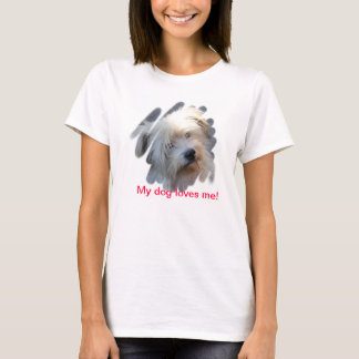 Mijn hond houdt van me! t-shirt