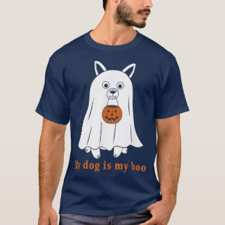Mijn hond is Boo Funny Dog eigenaar Boo Ghost Love T-shirt