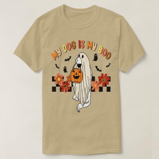 Mijn hond is Boo Funny Dog eigenaar Boo Ghost Love T-shirt (Design voorkant)