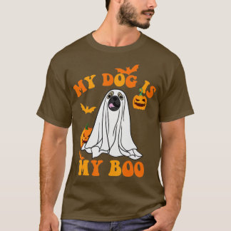 Mijn hond is Boo Funny Dog eigenaar Boo Ghost Love T-shirt