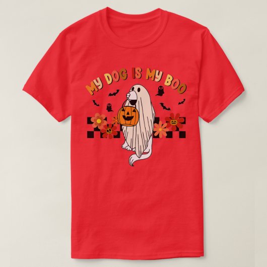 Mijn hond is Boo Funny Dog eigenaar Boo Ghost Love T-shirt (Design voorkant)
