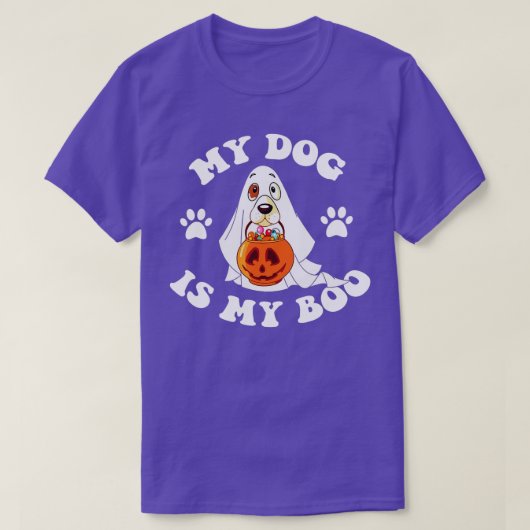 Mijn hond is Boo Funny Dog eigenaar Boo Ghost Love T-shirt (Design voorkant)