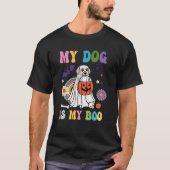 Mijn hond is Boo Funny Dog eigenaar Boo Ghost Love T-shirt (Voorkant)