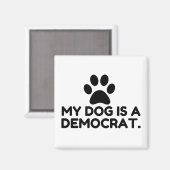 Mijn hond is een democraat magneet (Voorkant / Achterkant)