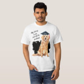 Mijn hond is een eervolle student t-shirt (Voorkant volledig)