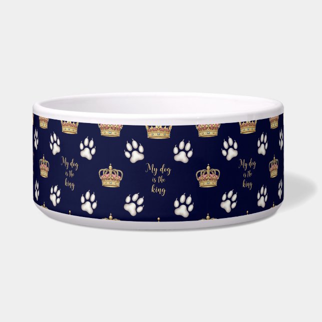 Mijn hond is een koning voerbakje (Voorkant)