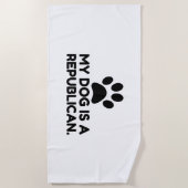 Mijn hond is een republikein strandlaken (Voorkant)