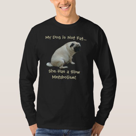 Mijn hond is geen Mannen met een lange T-shirt (Voorkant)