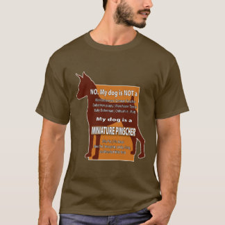 Mijn hond is GEEN Mini Dobie! T-shirt