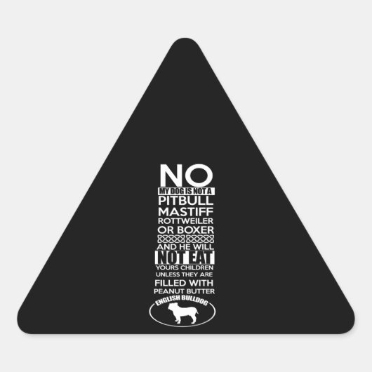 Mijn hond is geen Pitbull Mrottweiler of doos Sticker (Voorkant)