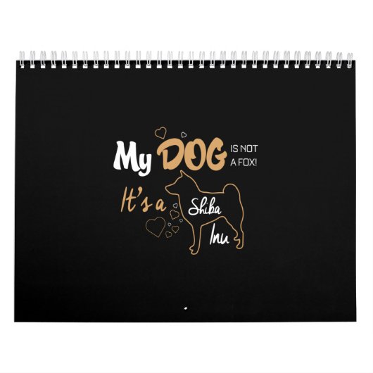 mijn hond is geen vos maar een shiba inu kalender (Hoes)