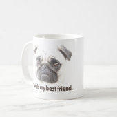 Mijn hond is mijn beste vriend. koffiemok (Voorkant links)