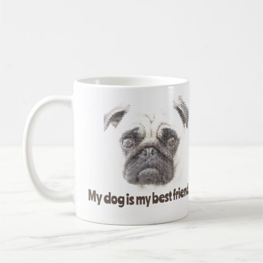 Mijn hond is mijn beste vriend. koffiemok (Links)