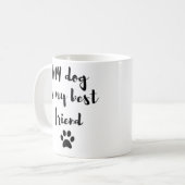 Mijn Hond Is Mijn Beste Vriend Mok - Schattige Hon (Voorkant links)
