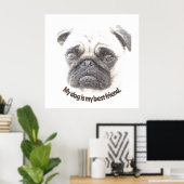 Mijn hond is mijn beste vriend. poster (Thuiskantoor)
