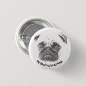 Mijn hond is mijn beste vriend. ronde button 3,2 cm (Voorkant /achterkant)