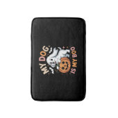 Mijn hond is mijn boek grappig Halloween Badmat (Voorkant Verticaal)