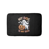Mijn hond is mijn boek grappig Halloween Badmat (Voorkant)