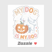 Mijn hond is mijn boek grappig Halloween Sticker (Vel)