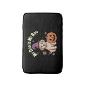 Mijn hond is mijn boek Halloween Badmat (Voorkant Verticaal)