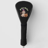 Mijn hond is mijn boek Halloween Golfheadcover (Voorkant)