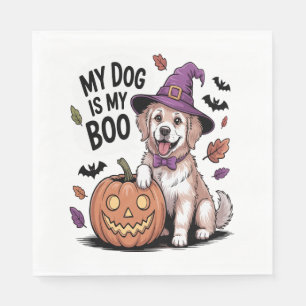 Mijn hond is mijn boek Halloween Servet