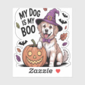 Mijn hond is mijn boek Halloween Sticker (Vel)