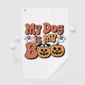 Mijn hond is mijn boek, leraar, grappige hondenlie golfhanddoek (Insitu)