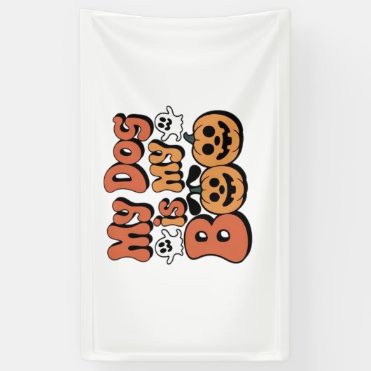 Mijn hond is mijn boek, leraar, grappige hondenlie spandoek (Verticaal)